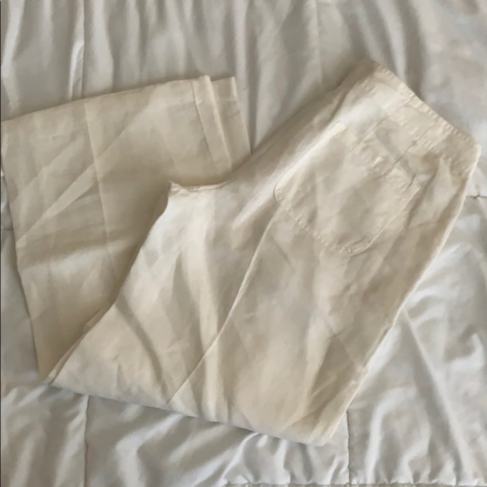 Chico’s wide leg linen pants
